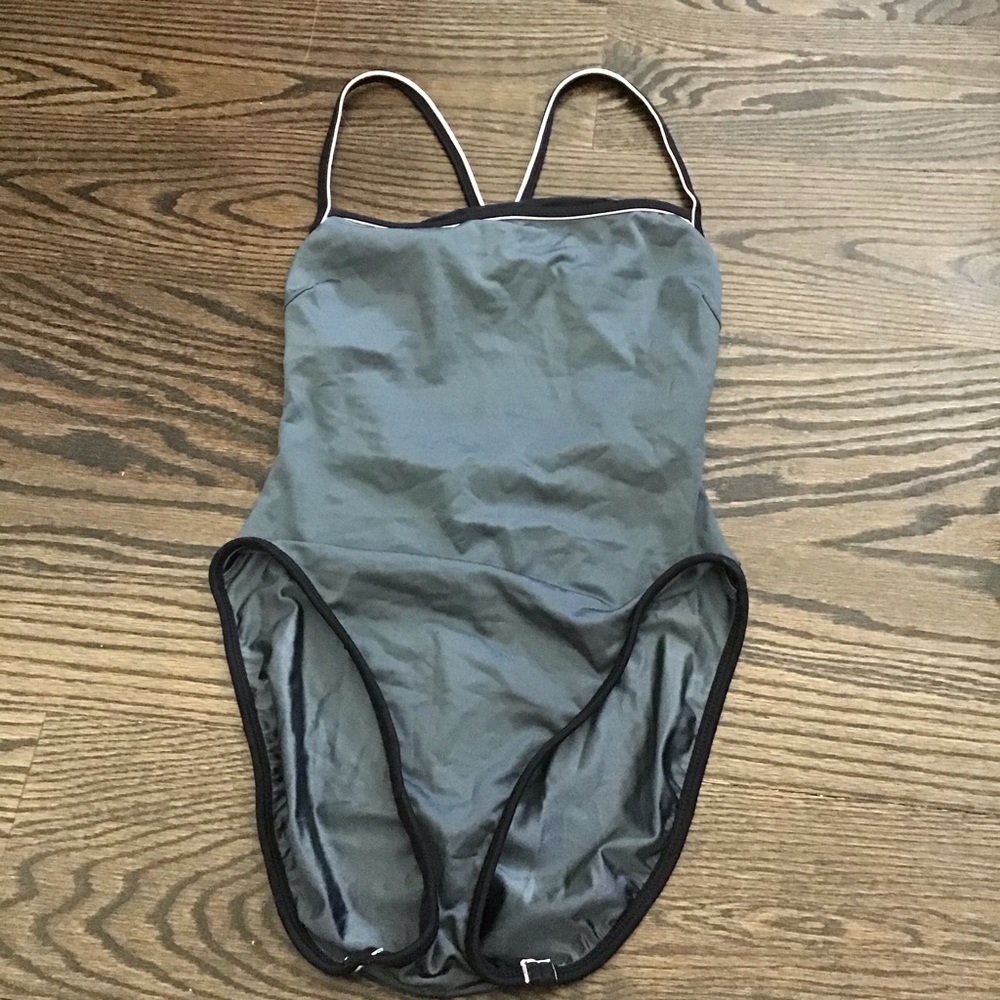 Anne Cole Retro One Piece High Leg Swimsuit